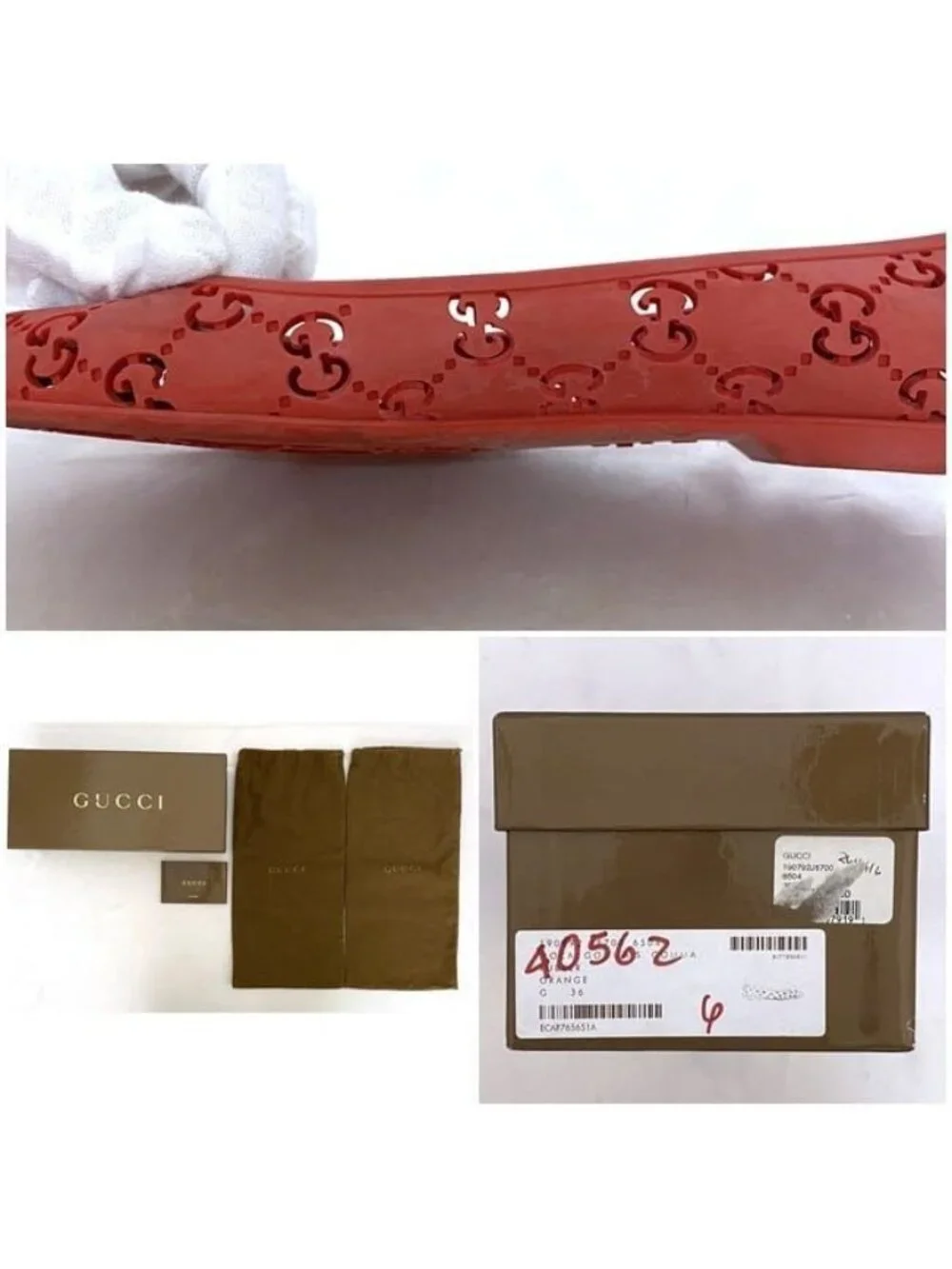 Gucci Shoes Red Orange Cima - Picture 10 of 10